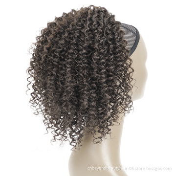 Afro Kinky Curly Synthetic Ponytail Clips in for Women Bun Drawstring kids ponytail hair extension